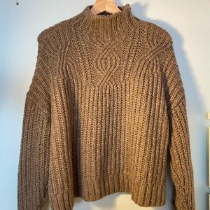 Aerie cozy cropped turtleneck sweater